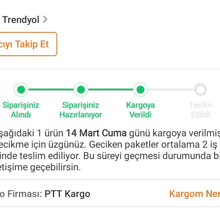 Siparişim 14 Gündür Teslim Edilmiyor