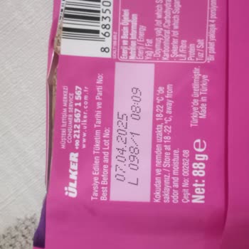 Ülker Çikolatalarında Hayal Kırıklığı: Bozuk Ürün Deneyimi