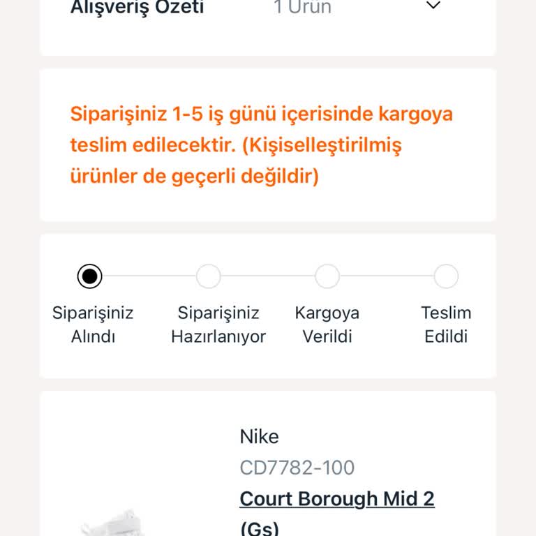 Ayakkabı Siparişim Hala Teslim Edilmedi