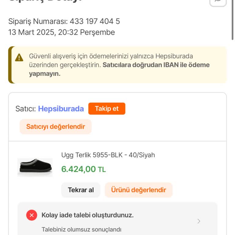 Yanlış Ürün Gönderimi Ve İade Sürecinde Sorunlar