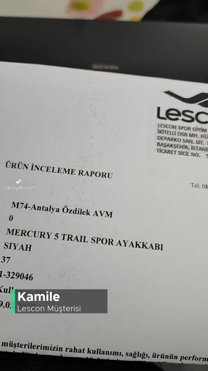 Lescon Mercury 5 Trail Spor Ayakkabı İadesi videonun kapak resmi