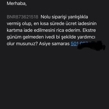 Müşteri Hizmetleri Ve İptal Sürecinde Yaşanan Zorluklar