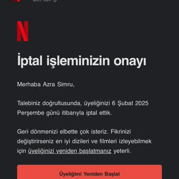 İptal Edilen Netflix Üyeliği Yeniden Aktifleşti