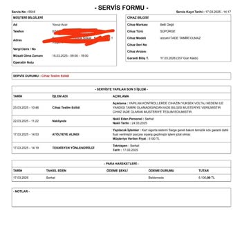 Elektronik Eşyalarımın Zarar Görmesi Ve Evrak Sorunları