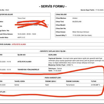 Elektronik Eşyalarımın Zarar Görmesi Ve Evrak Sorunları