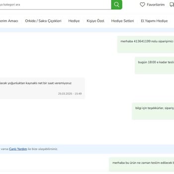 Özel Gün Hediyesi Teslim Edilmedi, Çiçek Sepeti Mağduriyeti