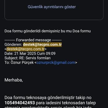 Teknosa'dan Aldığım Yazıcıda İade Sorunu