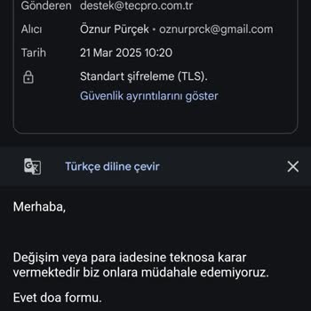 Teknosa'dan Aldığım Yazıcıda İade Sorunu