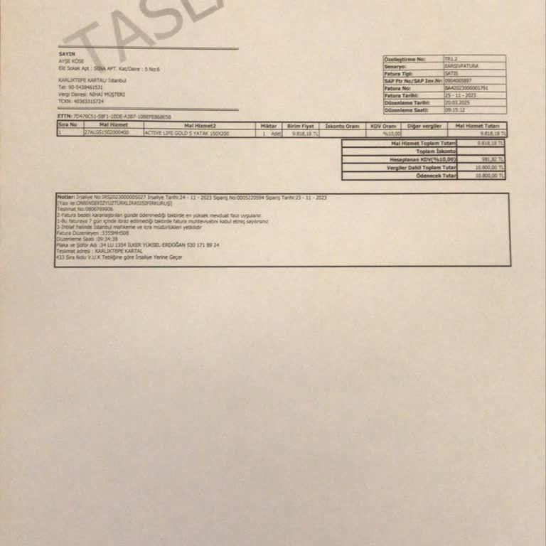 İstikbal Yatak Hayal Kırıklığı