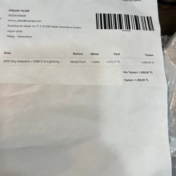 Yanlış Ürün Gönderimi Ve Cevapsız Müşteri Hizmetleri