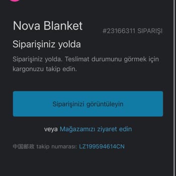 Nova Blanket Siparişi Gönderilmiyor Ve İletişim Kurulamıyor