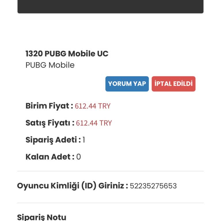 Bakiye Yükleme Sorunu Ve İletişim Eksikliği