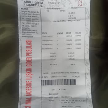 Yanlış Beden Mont Değişiminde Kiğılı'nın Sorumsuz Tavrı