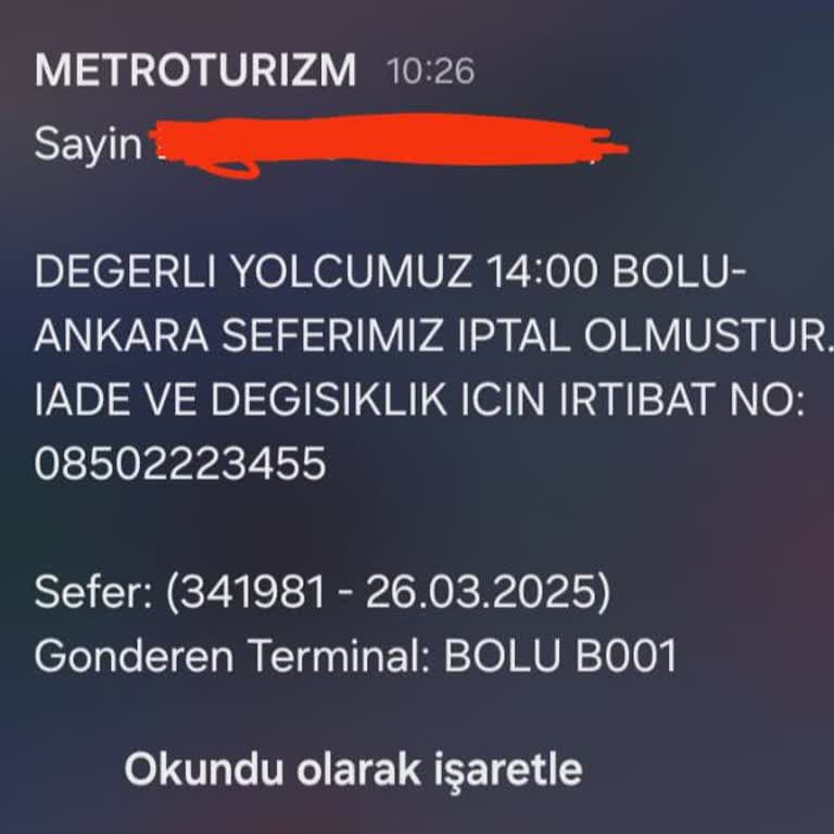 Metro Turizm'in Keyfi Bilet İptalleri Ve Müşteri Hizmetleri Sorunu