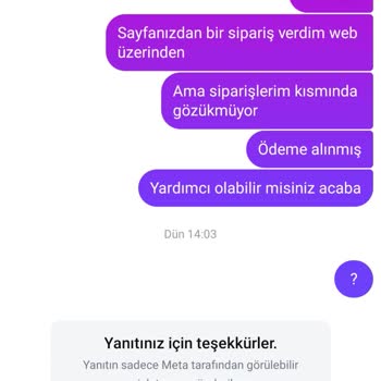 Sipariş Sonrası İlgisizlik Ve İade Talebi