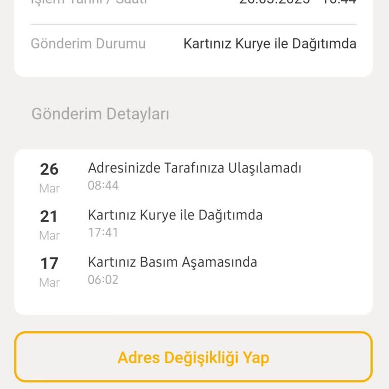 Kuryenet Espiye Şubesi Kredi Kartı Teslimat Sorunu