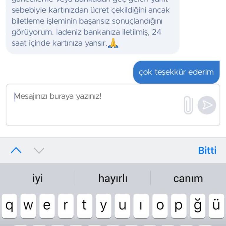 Para Çekildi Ama Bilet Verilmedi