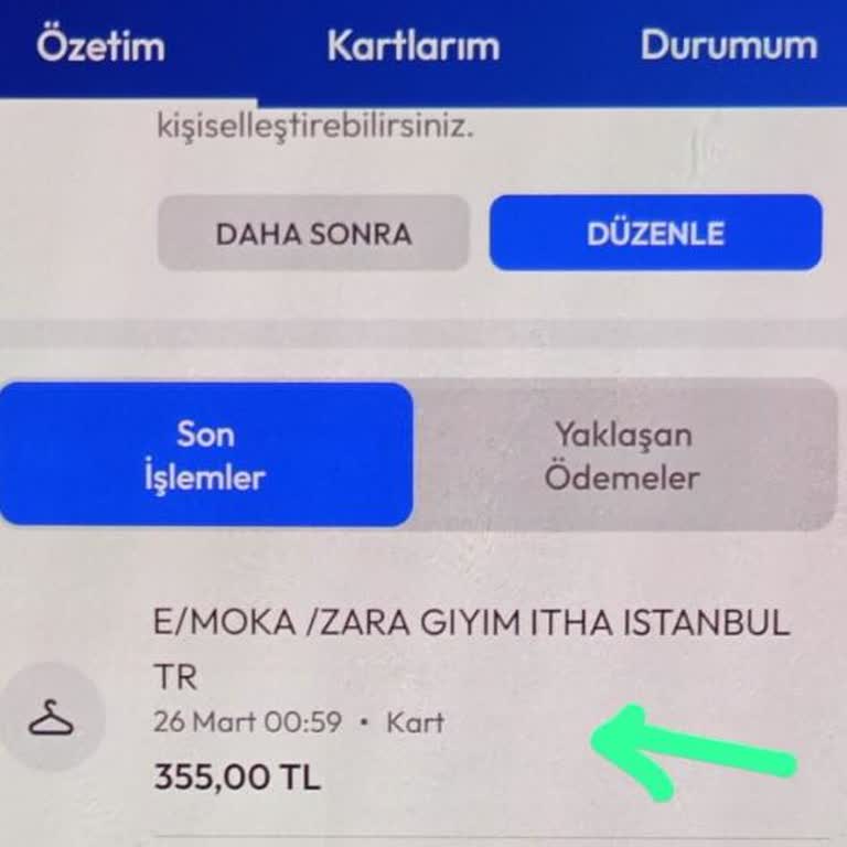 Kredi Kartımdan İzinsiz Para Çekimi: Zara Giyim İadesi Talebi