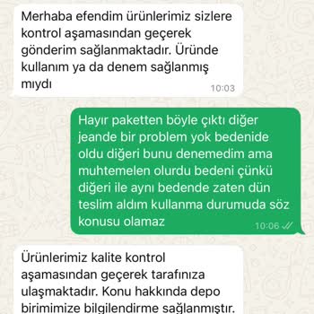 Yırtık Jean Ve Müşteri Hizmetleri Sorunu