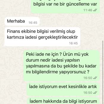 İletişim Fiyaskosu: Geciken İade Ve Yetersiz Destek
