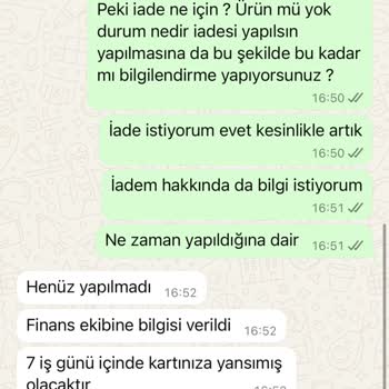 İletişim Fiyaskosu: Geciken İade Ve Yetersiz Destek