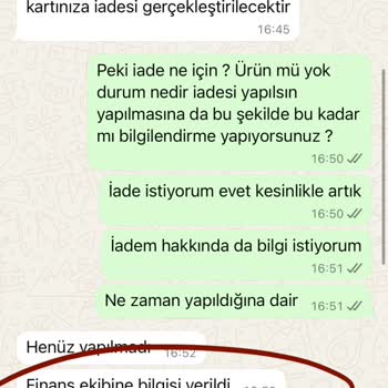 İletişim Fiyaskosu: Geciken İade Ve Yetersiz Destek