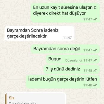 İletişim Fiyaskosu: Geciken İade Ve Yetersiz Destek