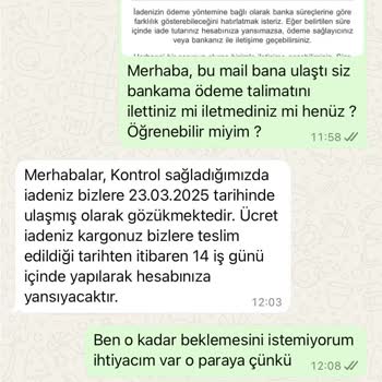 Uzayan İade Süreci: Müşteri Memnuniyeti Nerede Kaldı?