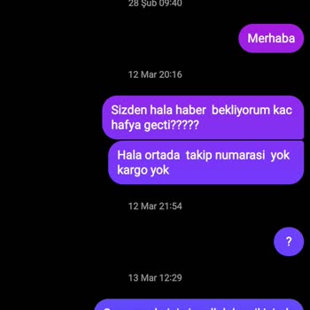 Eksik Ürün Ve Sürekli Bahanelerle Oyalama