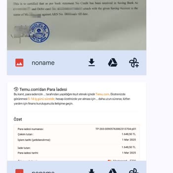 Yanlış Sipariş İptali Sonrası Ücret İadesi Sorunu