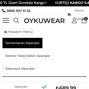 Siparişim Paketleniyor Kaldı Müşteri Hizmetleri Sessiz