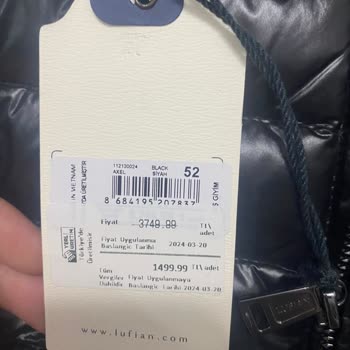 Lufian Giresun Şubesinde Yanlış Fiyat Uygulaması