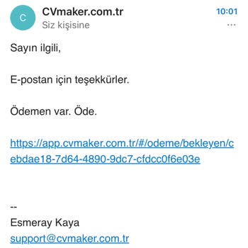 CV Maker Uygulamasıyla İlgili Bilinmeyen Üyelik Ve Ücretlendirme Sorunu