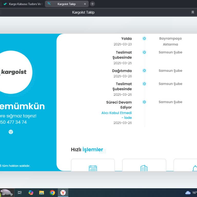 Tudors Ve Kargoist İle Yaşanan Sipariş Kabusu
