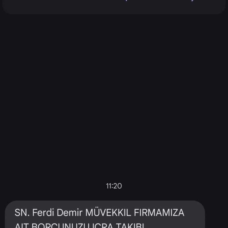 Sahte Borç Mesajıyla Gelen Tehdit