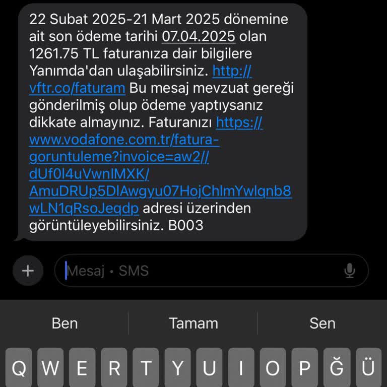 Vodafone Bağlantı Sorunları Ve Fatura Şikayeti