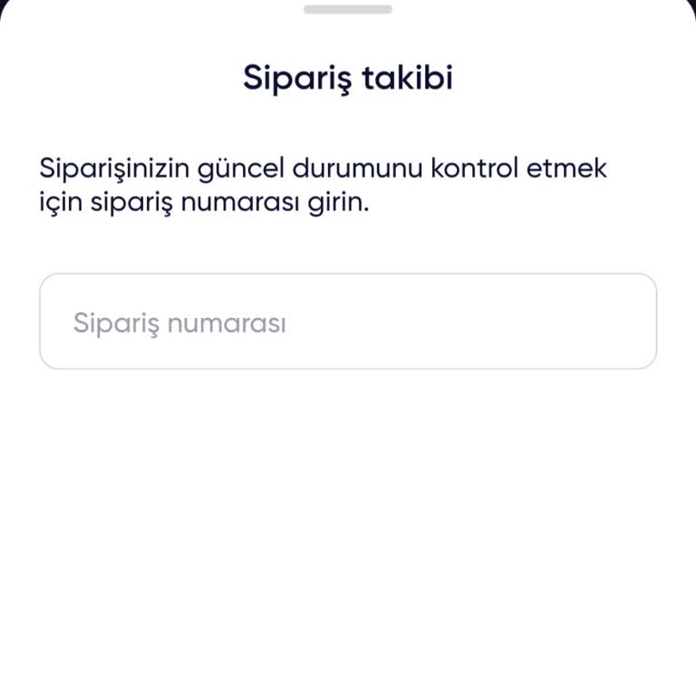 Sipariş Numarası Olmadan Takip Sorunu