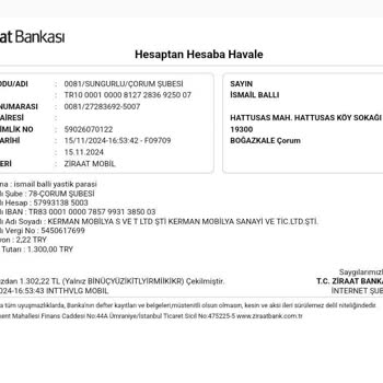 Yanlış Teslim Edilen Ve İade Edilmeyen Yastıklar