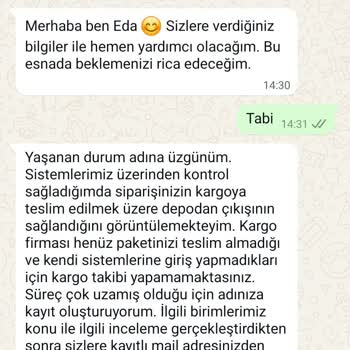 İade Sürecindeki Gecikme Ve Kargo Takip Sorunu