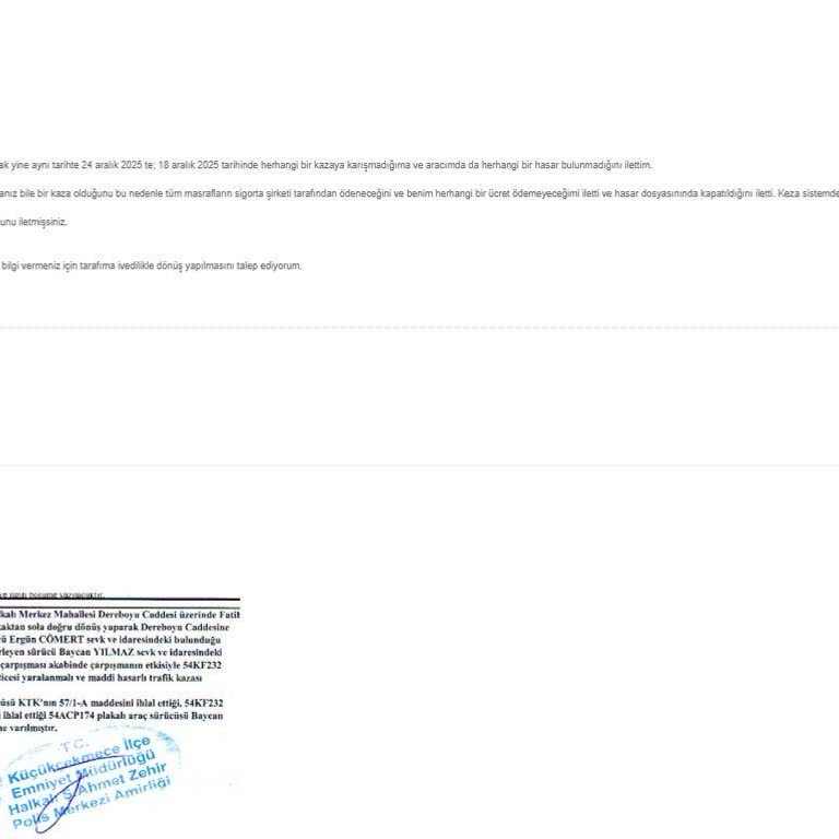 Sompo Sigorta İle Yaşanan Mağduriyet Ve Yanıltıcı Bilgilendirme