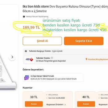 Trendyol'da Haksız Kargo Kesintisi