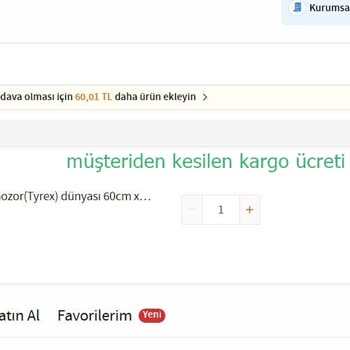 Trendyol'da Haksız Kargo Kesintisi