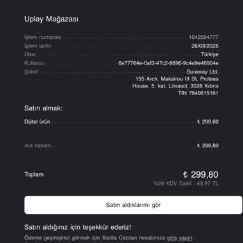 Ubisoft'tan Satın Alınan Oyun Hesaba Eklenmedi