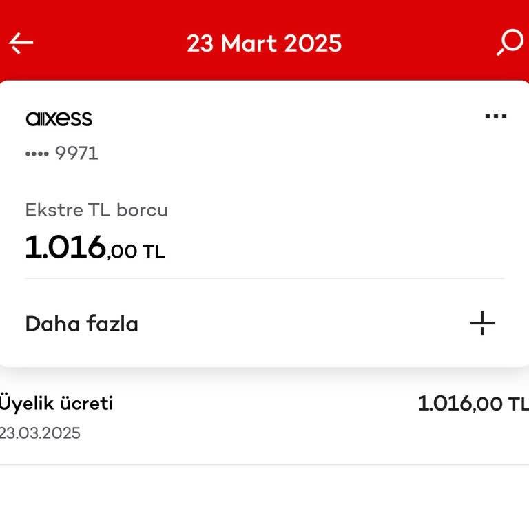 Axess Gold Mastercard Üyelik Ücreti İadesi Talebi