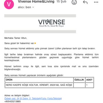 Vivense Garanti Sürecinde Gecikme