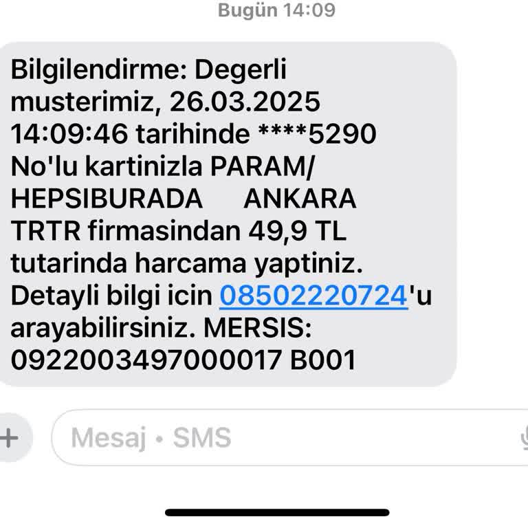 İzinsiz Kart Harcaması Ve Bilgilendirme Sorunu