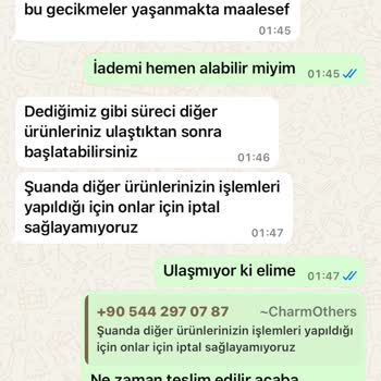 Charm Firmasından Sipariş Sorunu Ve Gecikmeler