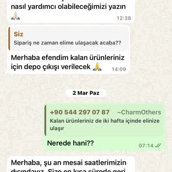 Charm Firmasından Sipariş Sorunu Ve Gecikmeler