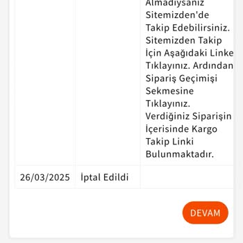 Mondy Shop'tan Bebek Maması Siparişinde Kargo Ve İade Sorunu