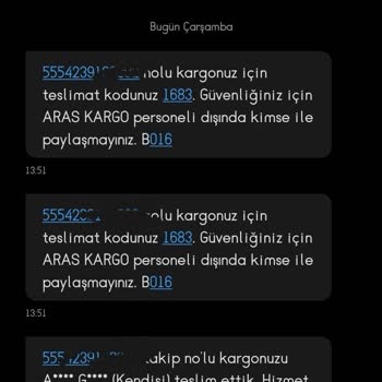Aras Kargo Teslimat Sorunu Ve Müşteri Hizmetleri Desteği Eksikliği